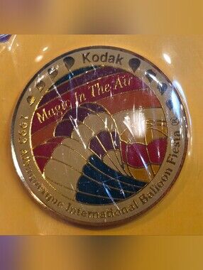 Vintage 1993 Albuquerque Balloon Fiesta Kodak Gold Accented Pin NEW